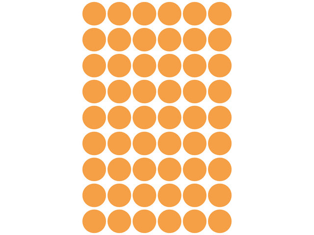 Etiketten-Zweckform, 12 mm, rund, 5 mm, mit 54 Etiketten
