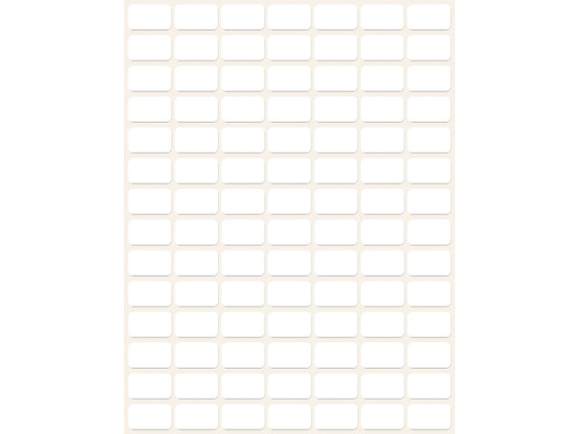 Etikett Zweckform 16x9mm mit Packung mit 2646 Etiketten