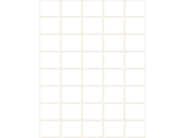 Etiket Zweckform 22x18mm met pakje a 1200 etiketjes