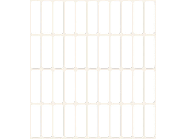 etiket Zweckform 32x10mm met pakje a 1144 etiketjes