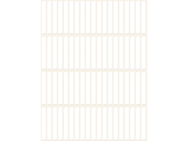 Etiket Zweckform 37x5mm met pakje en 1976 etiketjes