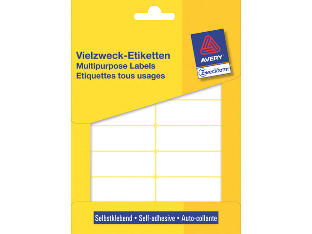 Etikett Zweckform 62x19mm mit Packung mit 392 Etiketten