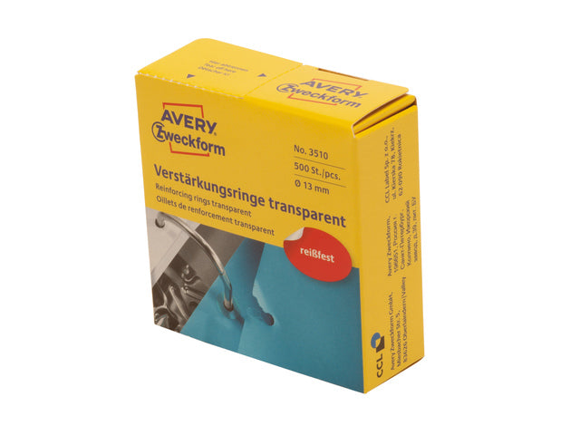 versterkingsringen Zweckform 13mm 500 stuks transparant