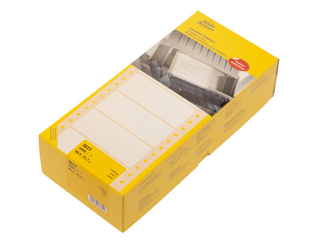 comp.etiket Zweckform 1-baans 88,9x35,7mm 4000 etiketten