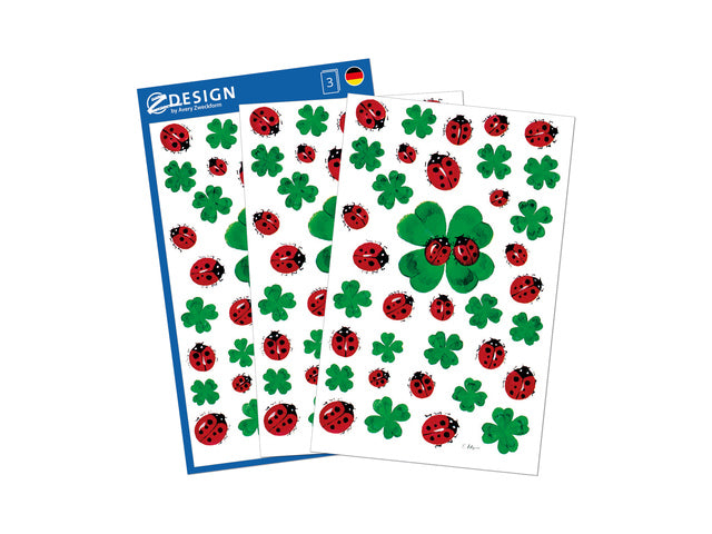 Papieraufkleber Z-Design Creative mit 3 Tasten/Lieveheersbeestjes
