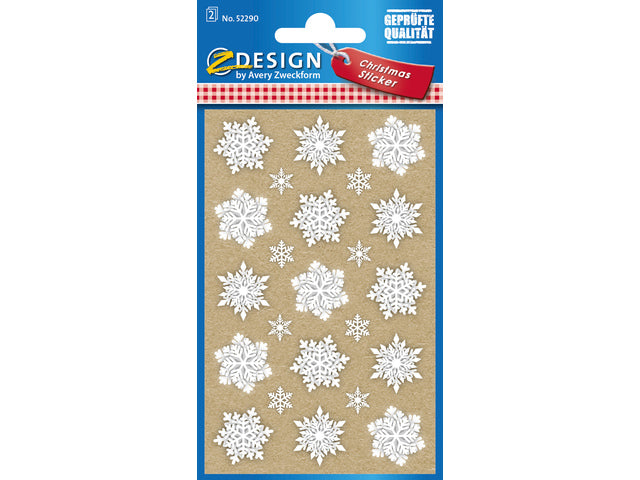 Etiket Z-Design Weihnachtssterne – 2 Vel