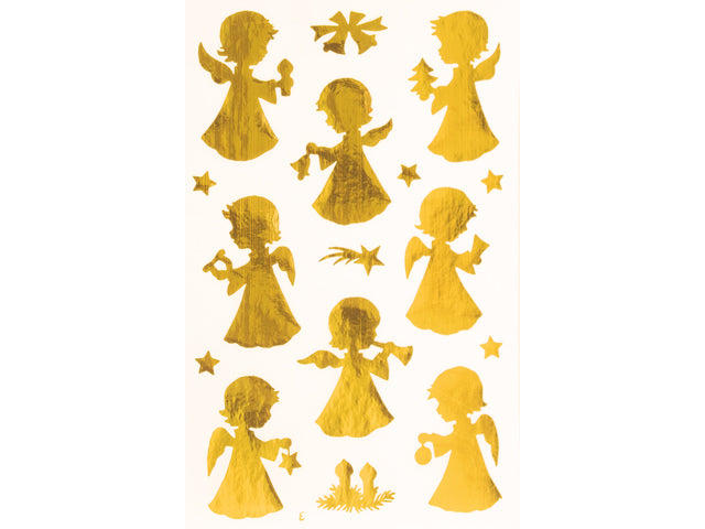 Etiket Z-design Kerst gouden engeltjes - 2 vel
