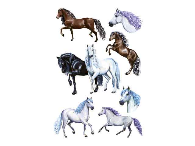 papieretiket Z-design Kinderpakket a 3 vel paarden