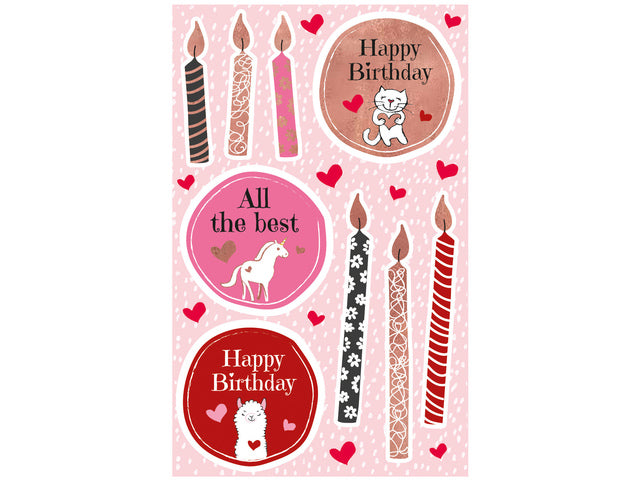 Papieretiket Z-design Creative pakje a 1 vel birthday