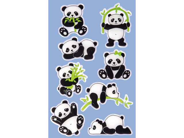 Glanzend etiket Z-design Kinderpakket a 1 vel panda