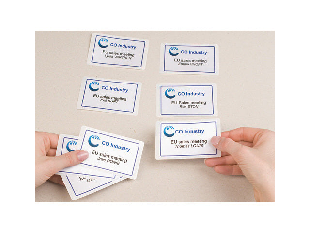 badge etiket Avery 50x80mm 20 vel 10 etiketten per vel wit