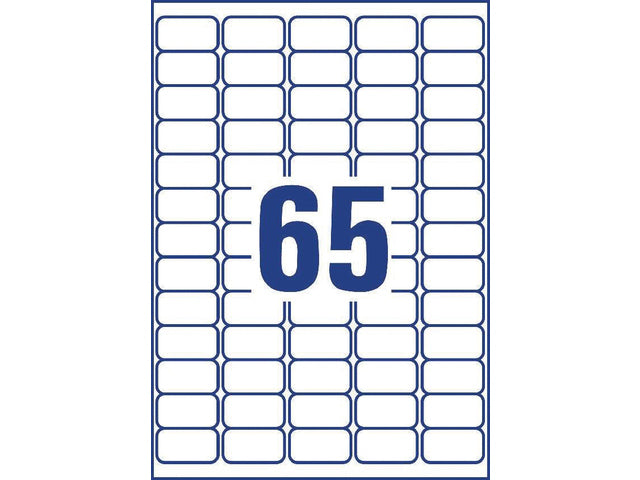 diepvriesetiket Avery 38,1x21,2mm