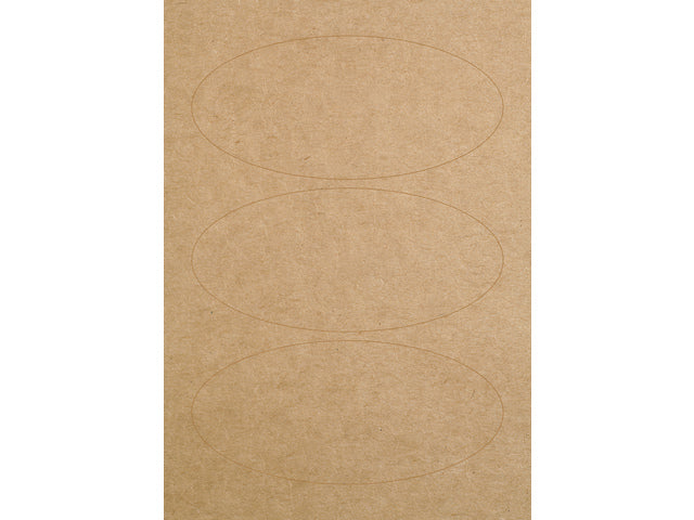 Ovale etiketten Avery kraft