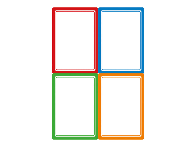 Vierkant-Etikett Avery 16 Stück ultrastark, 16 Stück, sortiert