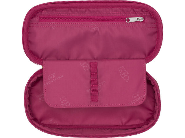 Etui Beckmann ovaal Leeg Kersenrood