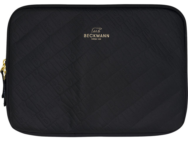 Laptophoes Beckmann 24x35x2cm Zwart Goud