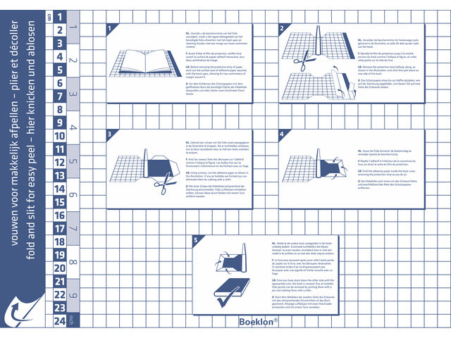 Kangaro boeklon zelfklevende kaftfolie 33 cm x 2,5 mtr