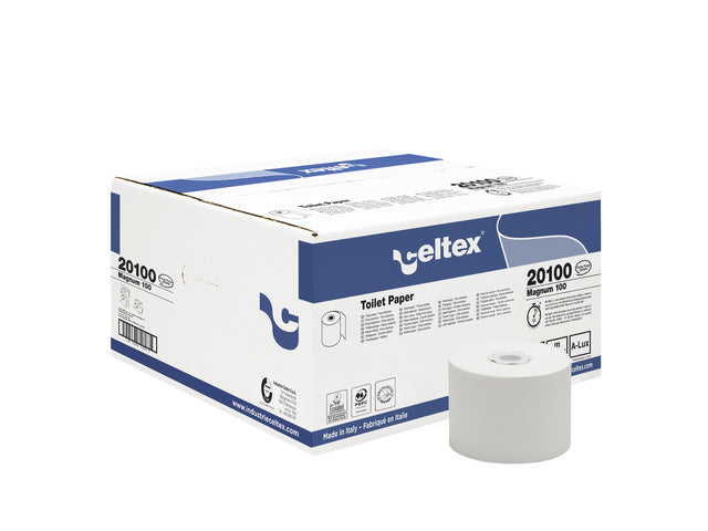 Toiletpapier Celtex MM Prime Magnum 2-laags wit doos 18 rol