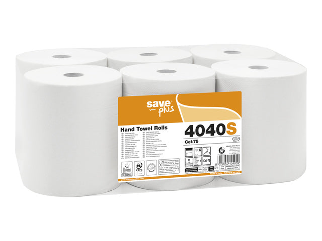 Handdoekrol Celtex Save 2-laags met 130 meter krimp a 6 rol