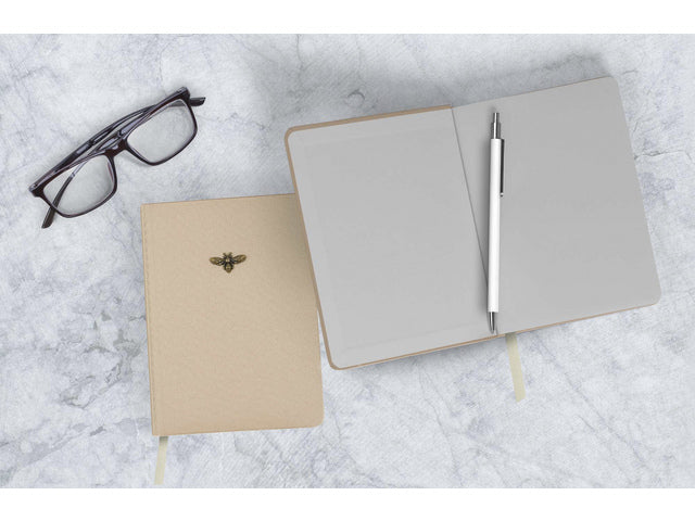 Notitieboek Èccolo Essential Sand Bee lijn ca.13x18cm 80gr. 256 Seiten.