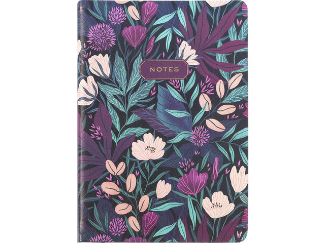 Notitieboek Èccolo Tropical Floral lijn ca.15x20cm 80gr. 256 pag.