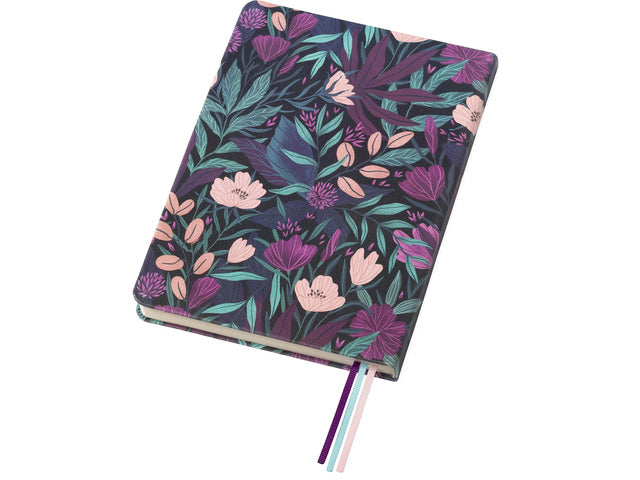 Notitieboek Èccolo Tropical Floral lijn ca.15x20cm 80gr. 256 pagina.