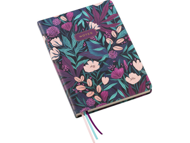 Notitieboek Èccolo Tropical Floral lijn ca.15x20cm 80gr. 256 pagina.