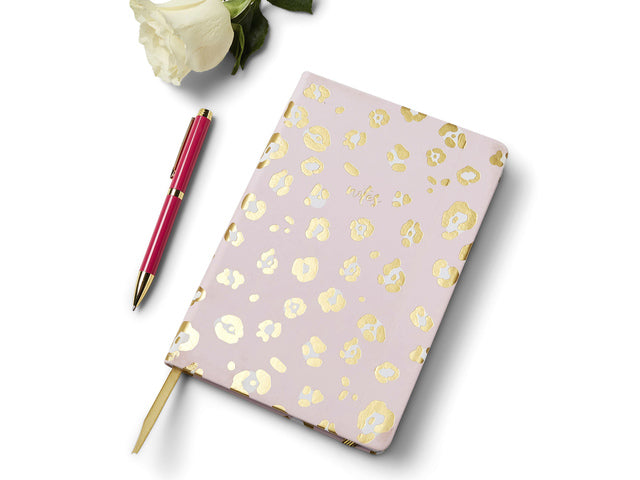 Notitieboek Èccolo Leopard lijn ca.15x20cm 80gr. 256 Seiten. Mit elastischem Schlauch