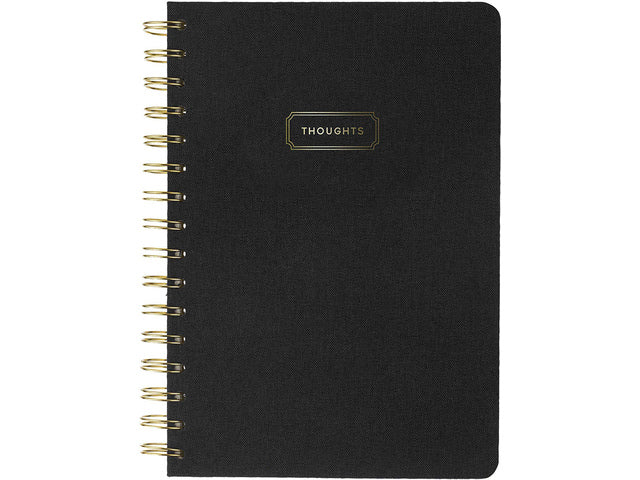 Notitieboek Èccolo spiraal Black lijn ca. 15x20cm 80gr. 200pag.