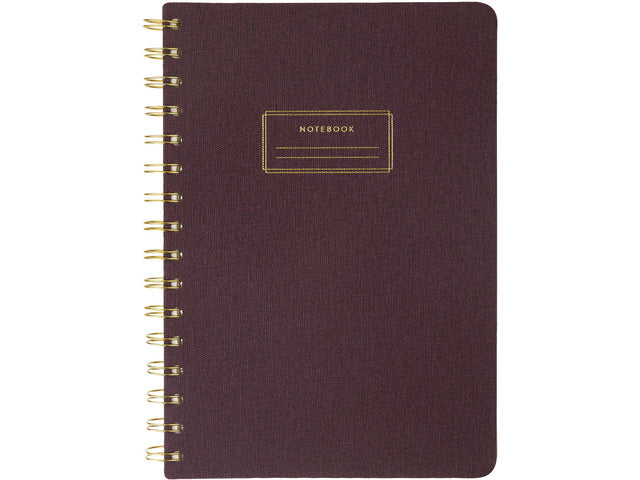 Notitieboek Èccolo spiraal Burgundy lijn ca.15x20 cm 80gr. 200 pag.
