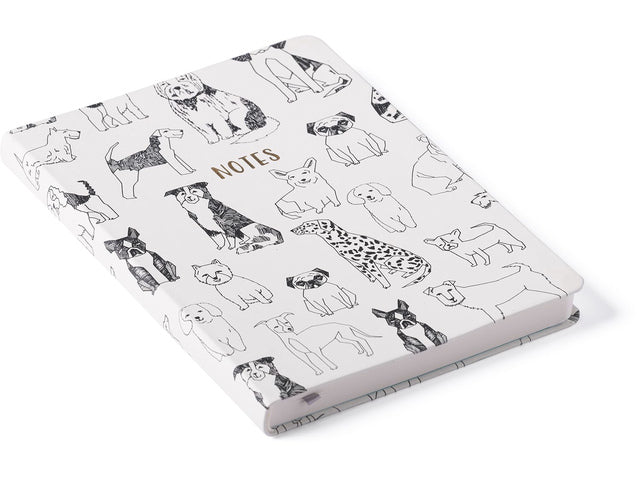 Notitieboek Èccolo Outlined Dogs lijn ca.15x20cm 80gr. 256 pag.