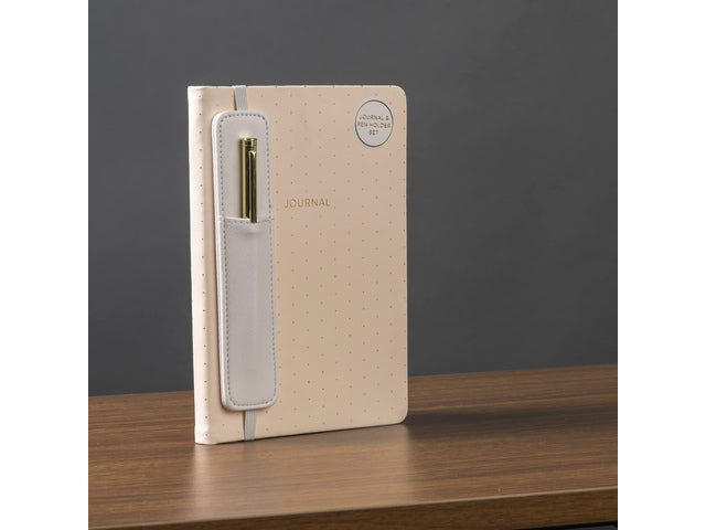 Notitieboek Èccolo with pen en houder Pink lijn ca.15x20cm 80 gr. 256 Seiten.