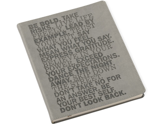Notitieboek Èccolo Grey Be Bold lijn ca. 20x25cm 80gr. 256 Seiten.