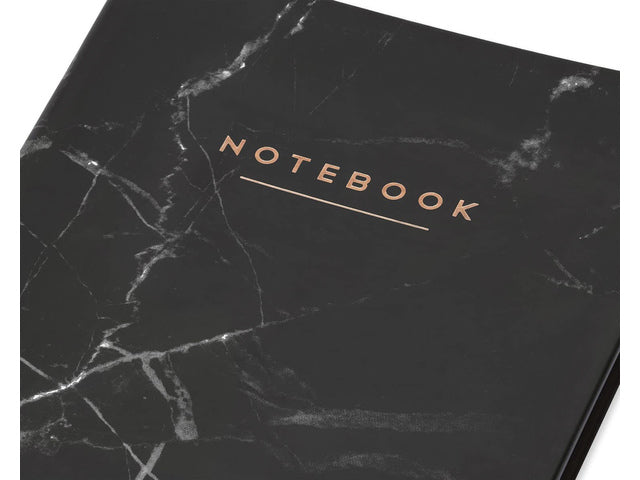 Notitieboek Èccolo Black Marble lijn ca.20x25cm 80gr. 256 Seiten.