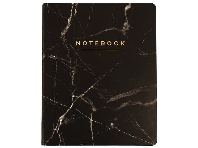 Notitieboek Èccolo Black Marble lijn ca.20x25cm 80gr. 256 Seiten.