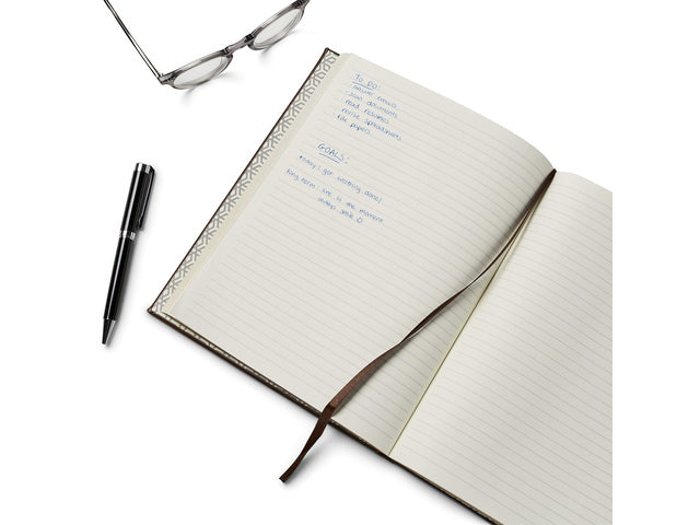 Notitieboek Èccolo Brown lijn ca.20x25cm 80gr. 256 Seiten.