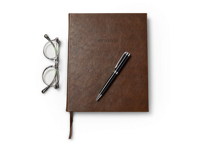 Notitieboek Èccolo Brown lijn ca.20x25cm 80gr. 256 Seiten.