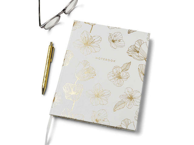 Notitieboek Èccolo Line Floral lijn ca.20x25cm 80gr. 256pag.