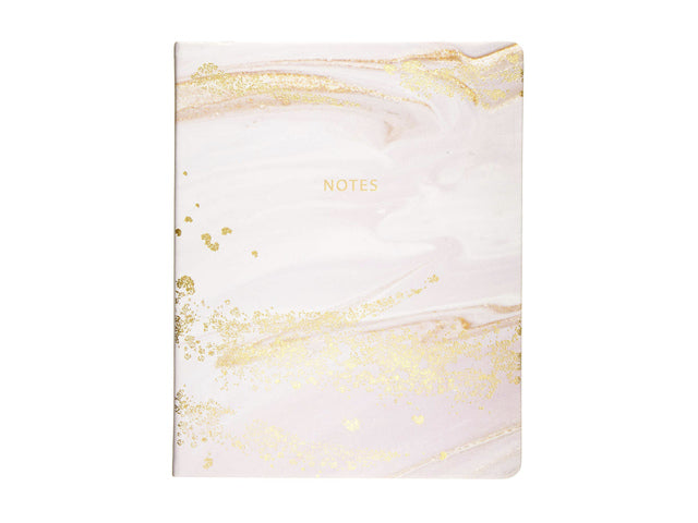 Notitieboek Èccolo Pink Marble lijn ca.20x25cm 80gr. 256pag.
