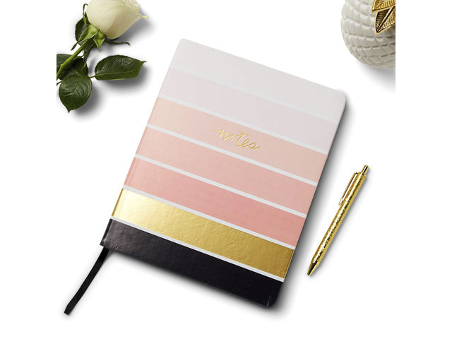 Notitieboek Èccolo Light Ombre Stripe lijn ca.20x25cm 80gr. 256 Seiten.