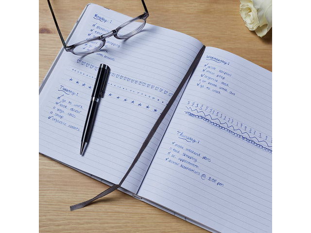 Notitieboek Èccolo Marmor lijn ca.20x25cm 80gr. 256 Seiten.