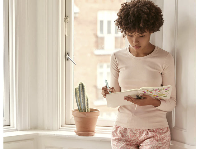 Notitieboek Èccolo Vlinders lijn ca.20x25cm 80gr. 256pag.