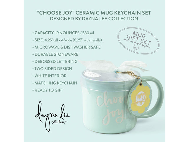Giftset Èccolo DL mok 580ml en sleutelhanger Choose Joy