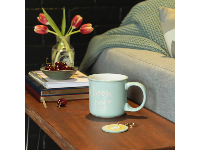 Giftset Èccolo DL mok 580ml en sleutelhanger Choose Joy