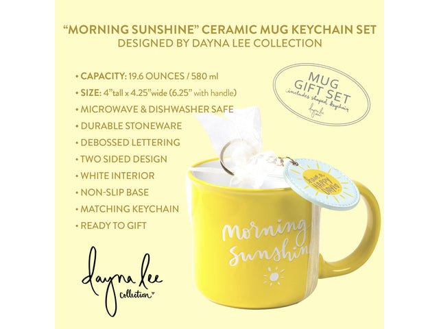 Giftset Èccolo DL mok 580ml en sleutelhanger Morning Sunshine