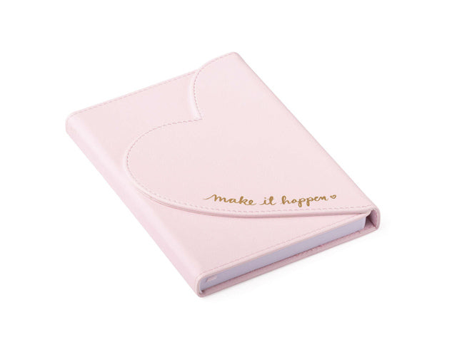 Notitieboek Èccolo DL Hartenvelop lichtroze lijn ca. 13x18cm 80gr. 256pag.