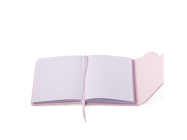 Notitieboek Èccolo DL Herzumschlag hellrosa lijn ca. 13x18cm 80gr. 256 Seiten.