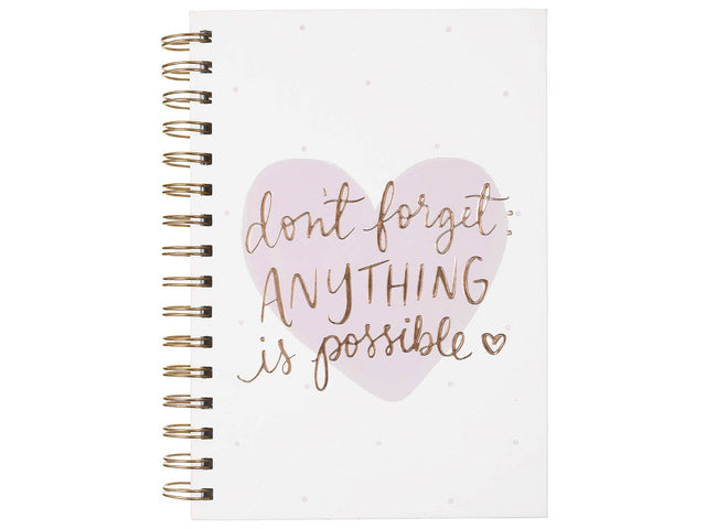 Notitieboek Èccolo DL spiraal Hartlijn ca.15x20cm 80gr. 256 pagina.