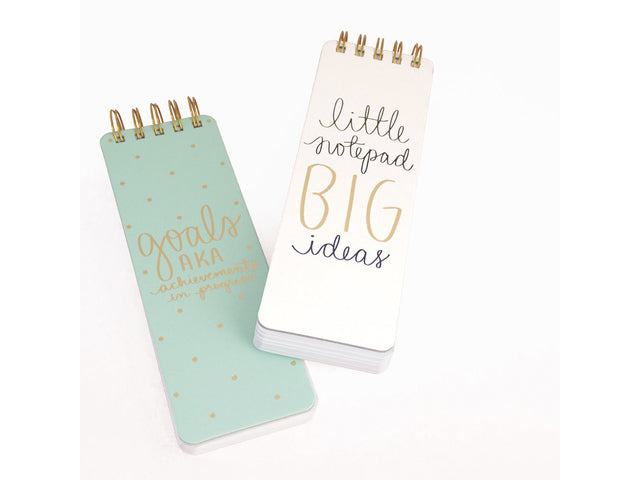 Notitieblok Èccolo DL spiraal Witte lijn ca.8x23cm 100gr. 150pag.