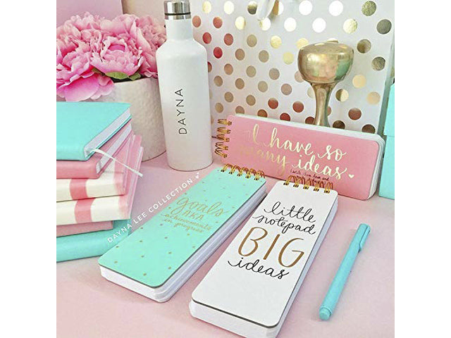 Notitieblok Èccolo DL spiraal Pink lijn ca. 8x23cm 100gr. 150pag.